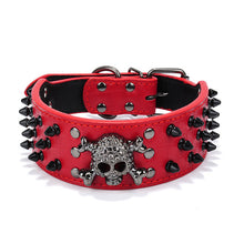 Load image into Gallery viewer, Adjustable Skull Dog Collars